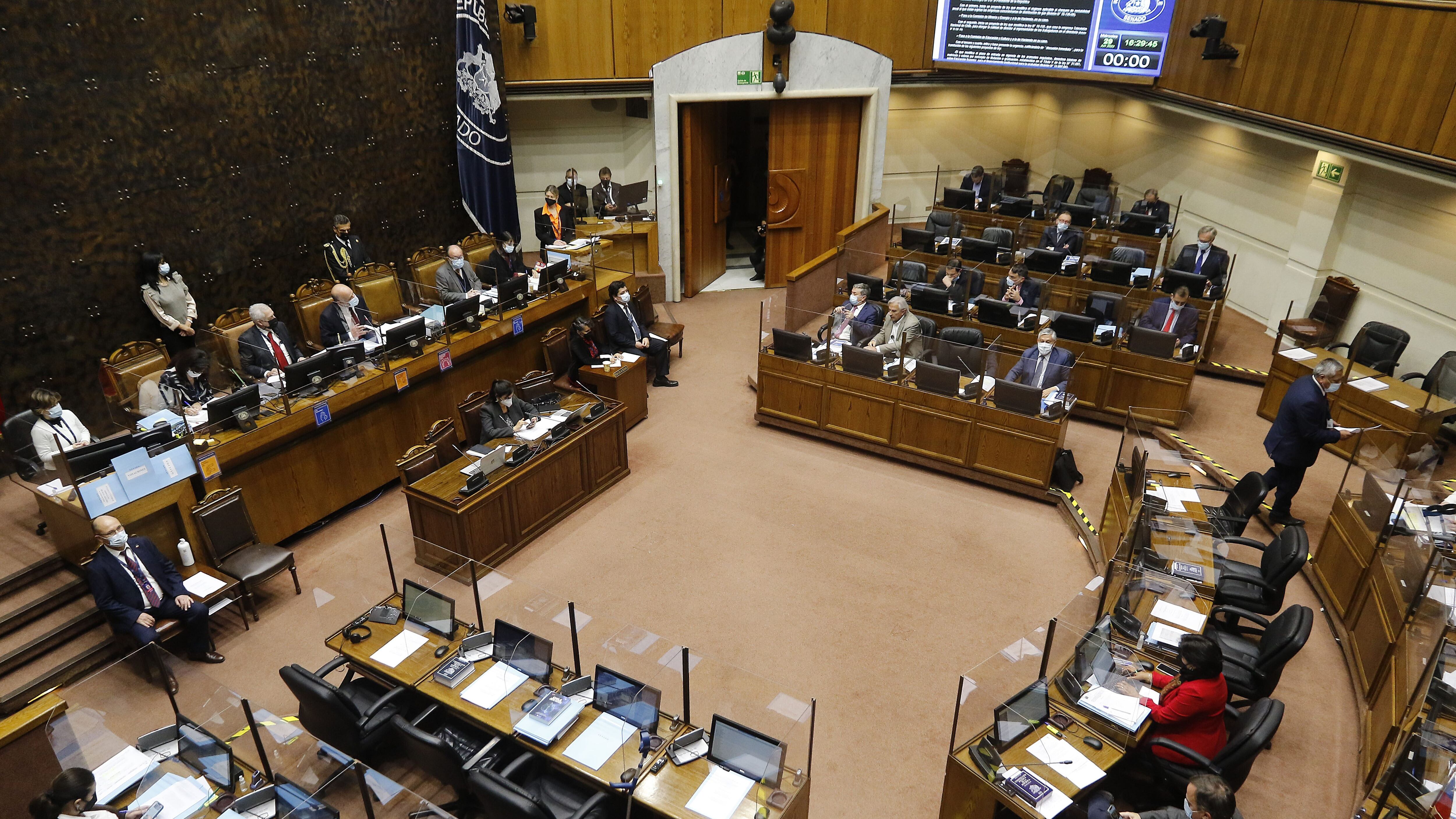 29 DE JUNIO DE 2022/VALPARAISOVista general de la Sesión de Sala del Senado, que analiza la solicitud del Presidente de la República para extender el Estado de Excepción acotado en la Macrozona Sur por la situación de seguridad.
FOTO: LEONARDO RUBILAR CHANDIA/AGENCIAUNO