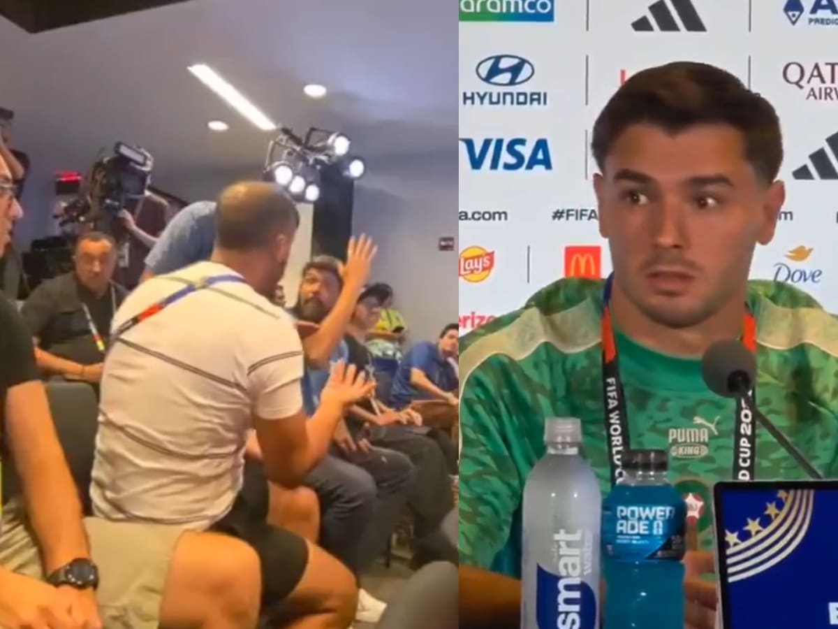 Insólita pelea entre periodistas obliga a detener la conferencia de Brahim Díaz en el Mundial: así reaccionó el jugador