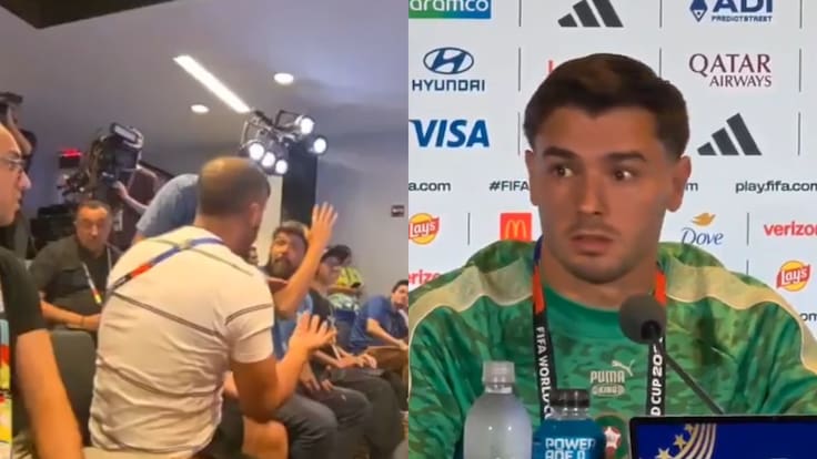 Insólita pelea entre periodistas obliga a detener la conferencia de Brahim Díaz en el Mundial: así reaccionó el jugador
