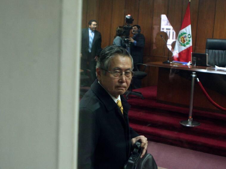 El exdictador del Perú, Alberto Fujimori, en juicio que lo llevó a la cárcel