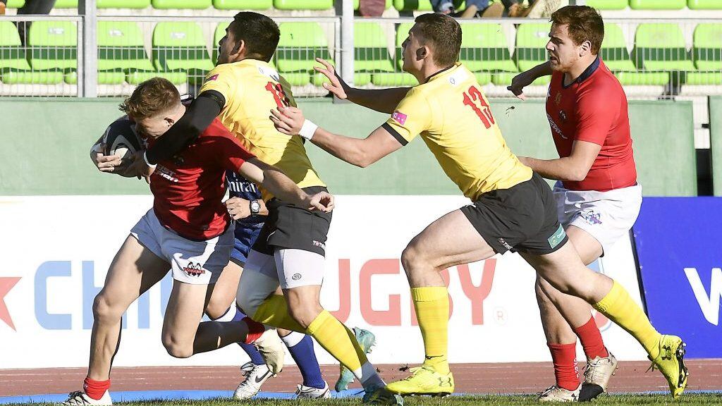 08 de Junio de 2019 / VALPARAISO  Gontineac Taylor ,durante el partido amistoso de Rugby entre Chile vs Rumania jugado en el estadio Elias Figueroa en Valparaiso.
FOTO :PABLO OVALLE ISASMENDI/ AGENCIAUNO