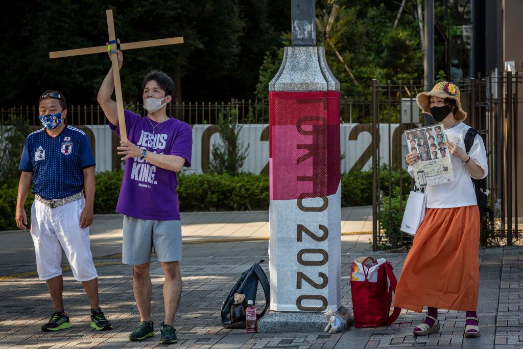 Ciudadanos de Tokio protestan contra la realización de los JJOO