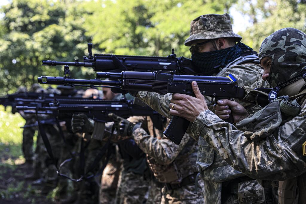 Las fuerzas especiales de Ucrania realizan entrenamientos en Járkov