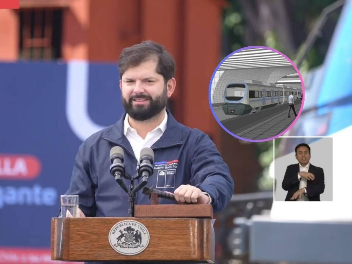 Presidente Boric da inicio a obras del Tren Alameda-Melipilla: 1,7 millones de habitantes se verán beneficiados