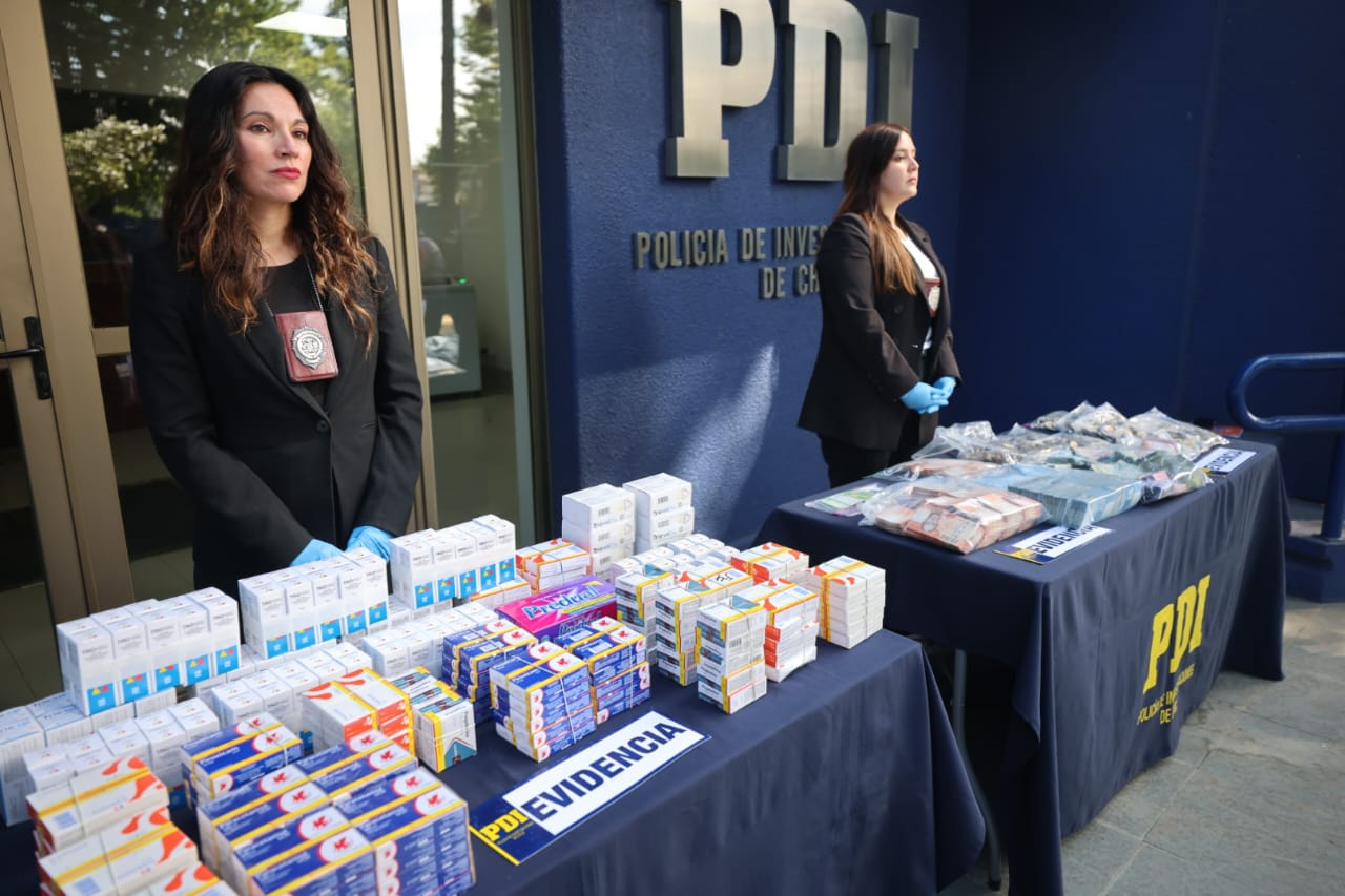 Fiscalía y PDI incautan 50 toneladas de fármacos ilegales