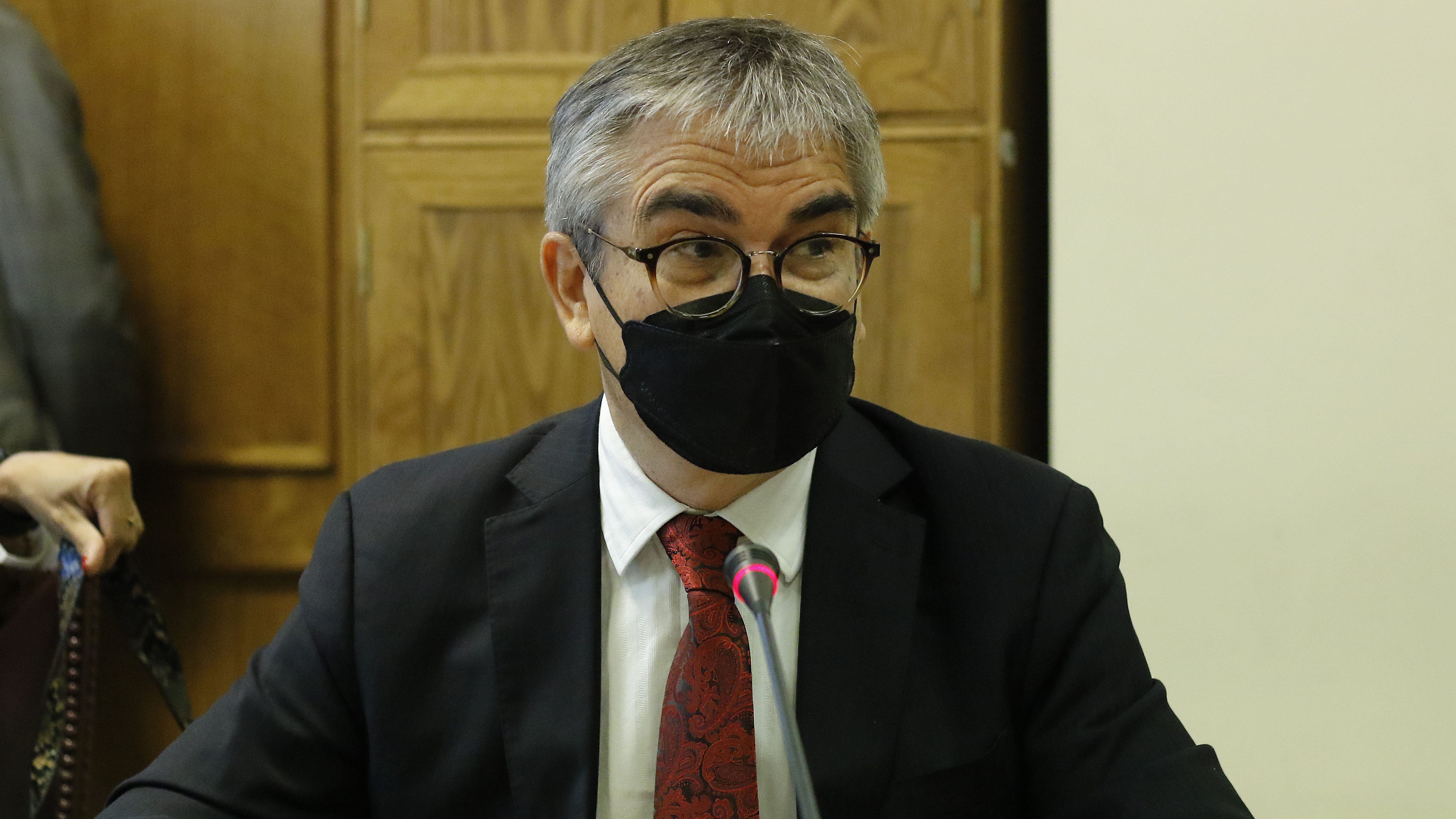 05 DE ABRIL DE 2022/VALPARAISOEl ministro Mario Marcel, durante la Comisión de Hacienda del Senado.
FOTO: LEONARDO RUBILAR CHANDIA/AGENCIAUNO