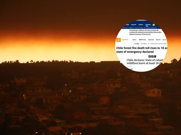 “Forzados a huir”: las reacciones de la prensa internacional a los devastadores incendios en Chile