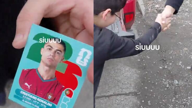 “La magia del sur”: niño de Freire se volvió viral al protagonizar curioso intercambio por lámina de Cristiano Ronaldo