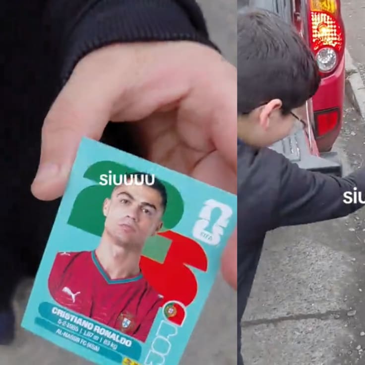 “La magia del sur”: niño de Freire se volvió viral al protagonizar curioso intercambio por lámina de Cristiano Ronaldo