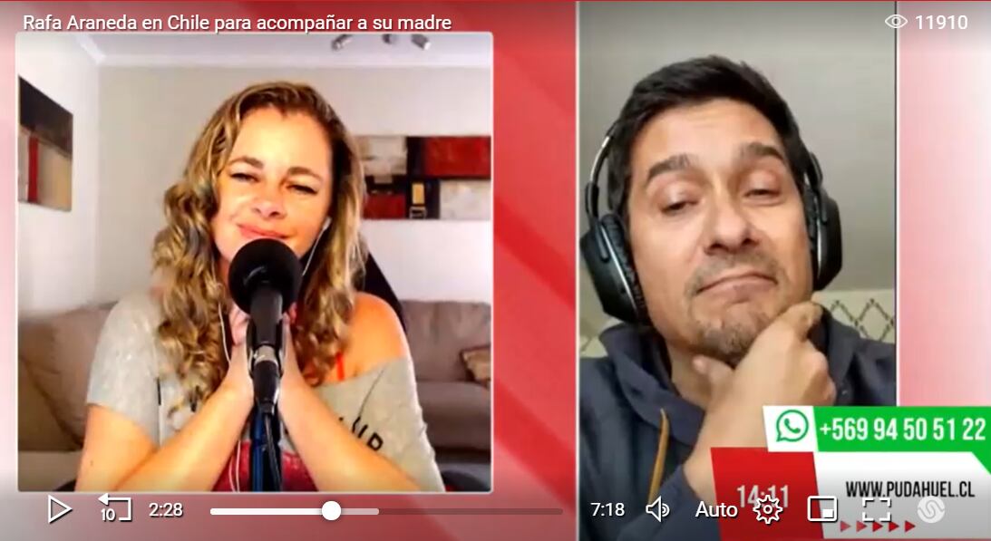 Rafael Araneda preocupó con delicado estado de salud de su madre | Captura Pudahuel