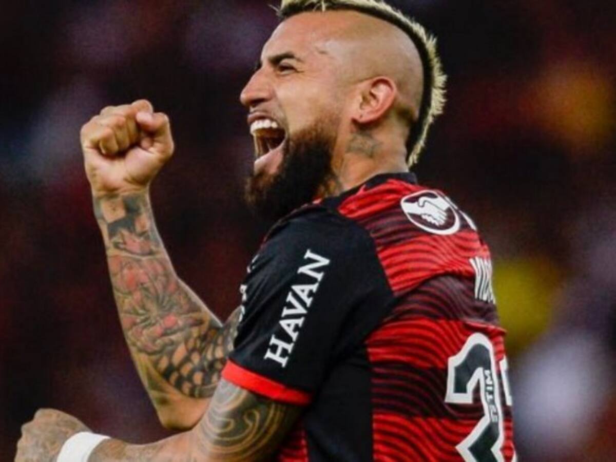 Vidal participó en tremenda victoria del Flamengo sobre el Corinthians por los cuartos de final ida de Copa Libertadores