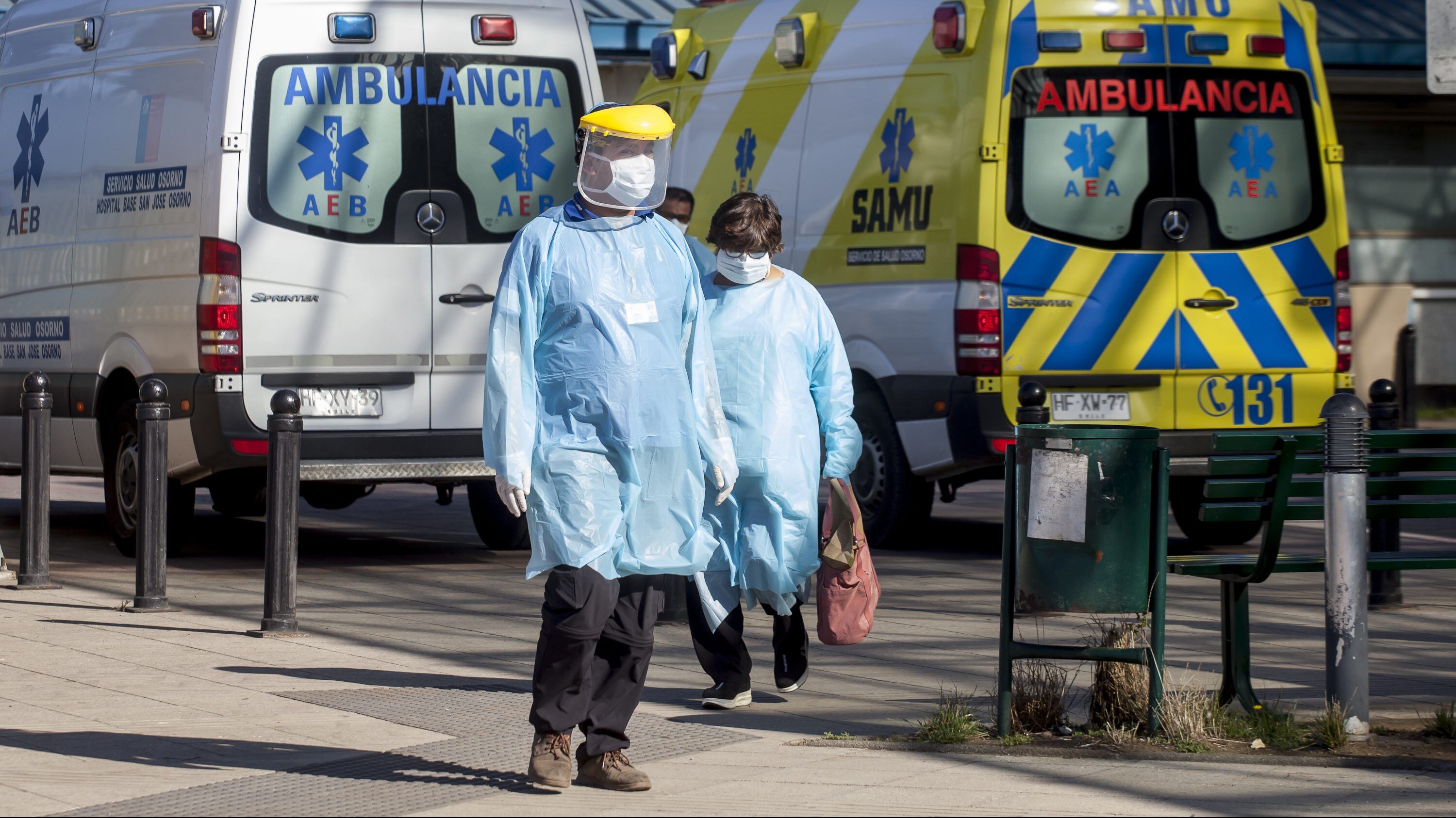 Trabajadores de la salud por el coronavirus Covid-19