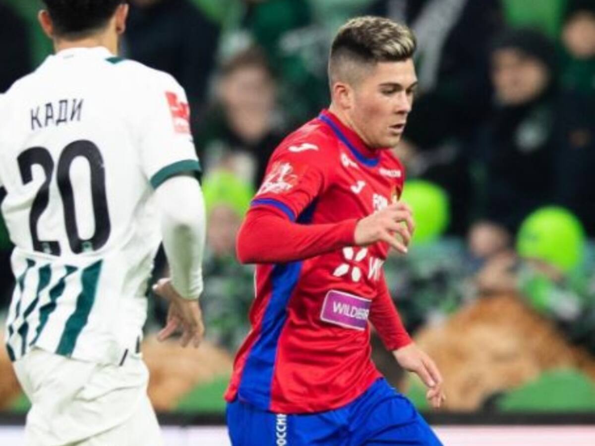 Felipe Méndez sufre en el regreso del CSKA Moscú a la Premier League de Rusia