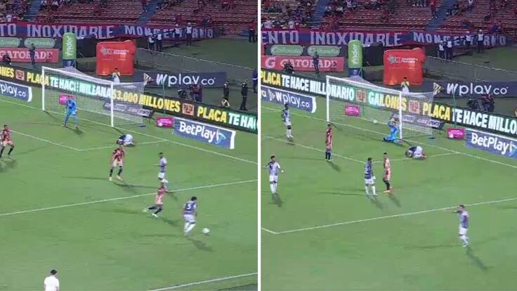 Desde el piso y sin mirar: el insólito gol anulado a un ex Colo Colo que da la vuelta al mundo