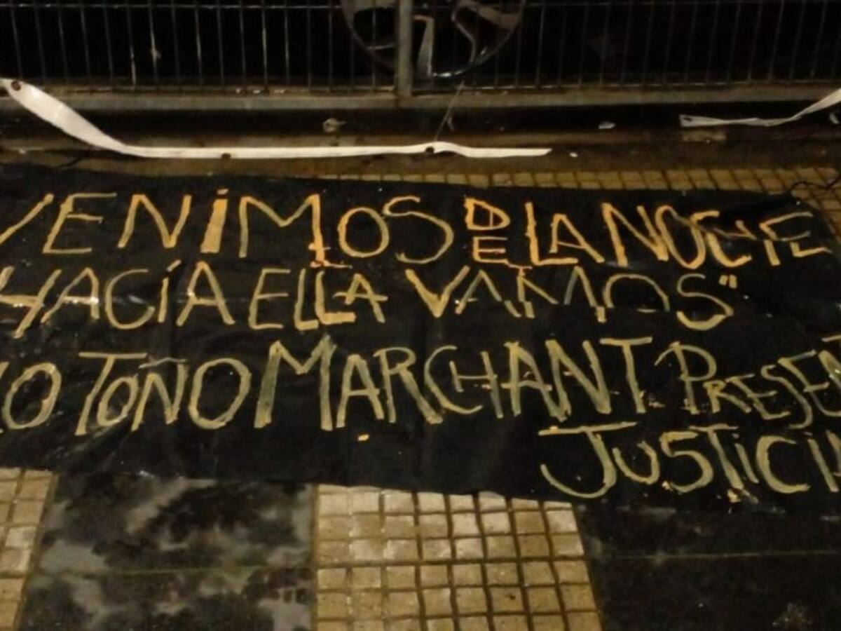 Atentado en Concepción: dejan lienzo en alusión a integrante de la CAM asesinado
