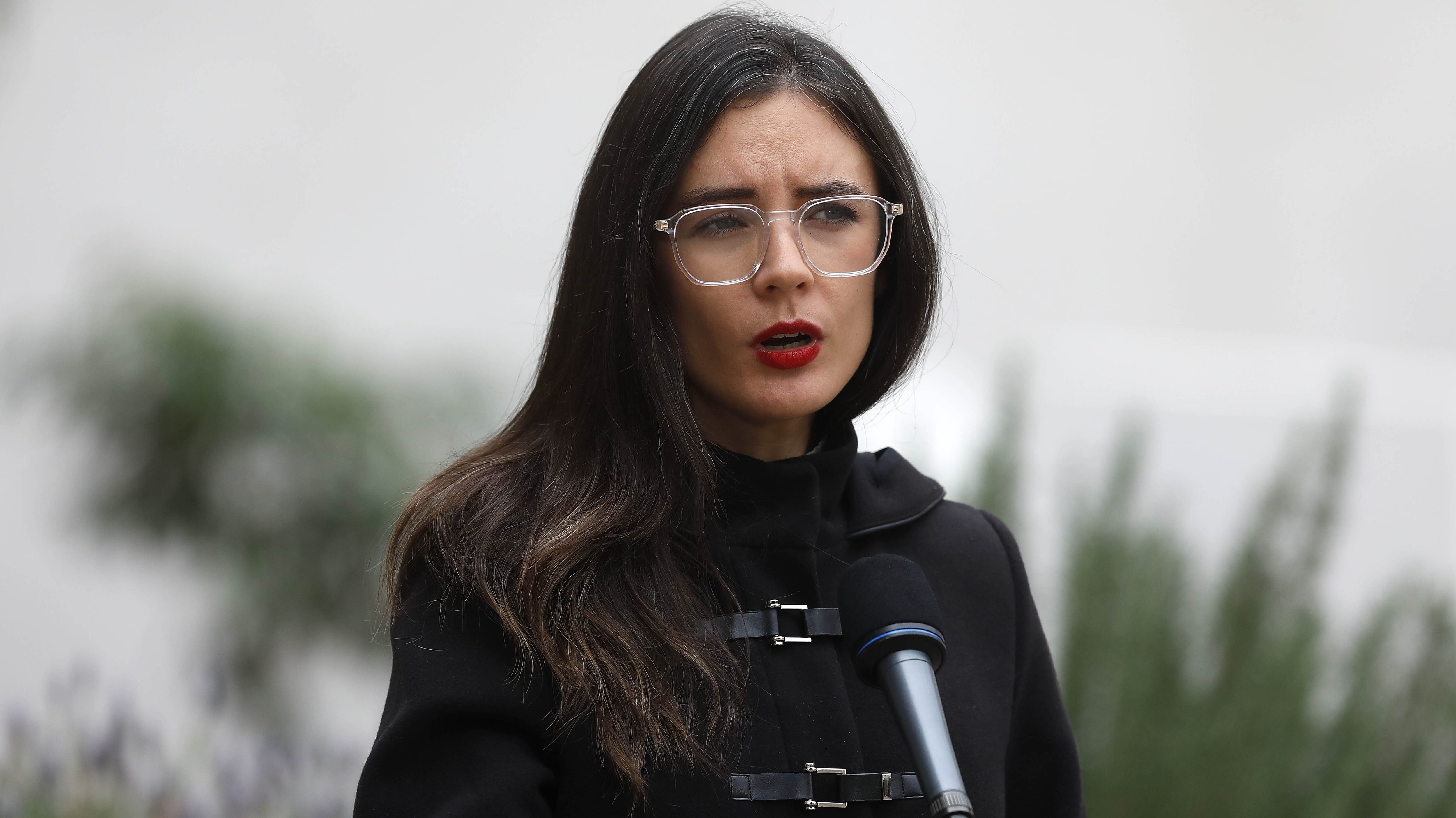 23 de Mayo de 2022/SANTIAGOLa Vocera de Gobierno, Camila Vallejo, emite unas palabras sobre la contingencia nacional en el Palacio de La Moneda.
FOTO:CRISTOBAL ESCOBAR/AGENCIAUNO