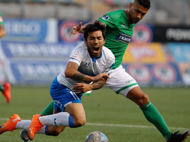 27 de Diciembre del 2020/SANTIAGOEdson Puch(c) ,durante el partido valido por la Vigésimo Sexta fecha del Campeonato Nacional AFP PlanVital 2020, entre Audax Italiano vs Universidad Católica, disputado en el Estadio Municipal de la Florida.
FOTO:FRANCISCO LONGA/AGENCIAUNO
