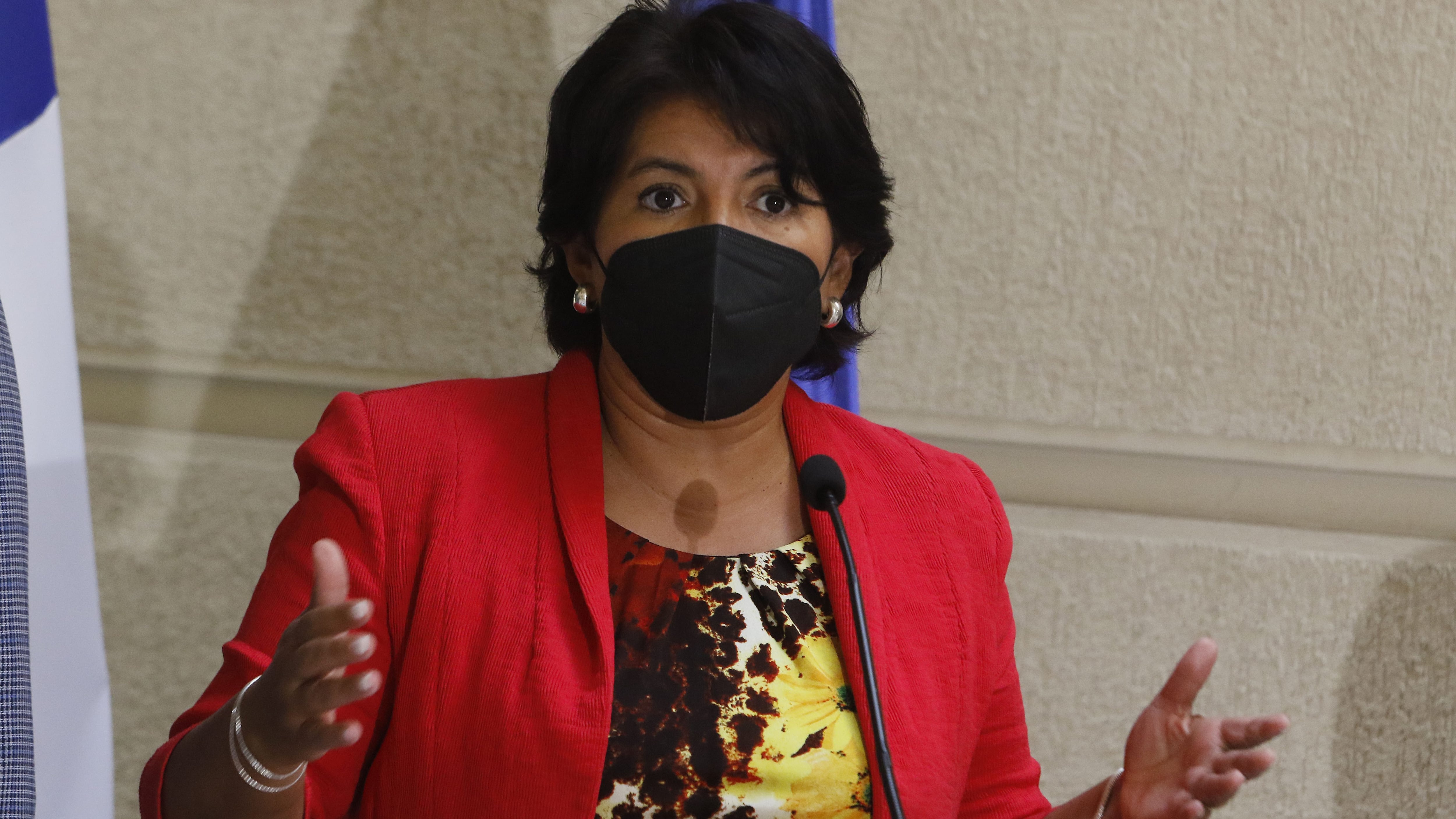 22 DE MARZO DE 2022/VALPARAISOLa senadora Yasna Provoste ofrece un punto de prensa en el Senado, en donde solicitan al Gobierno declare zona de catástrofe a la comuna de Diego de Almagro, en especial al poblado de Inca de Oro, que el pasado jueves fue duramente afectado por los efectos del frente de mal tiempo que dejó a cerca de 100 familias con sus hogares dañados.
FOTO: LEONARDO RUBILAR CHANDIA/AGENCIAUNO