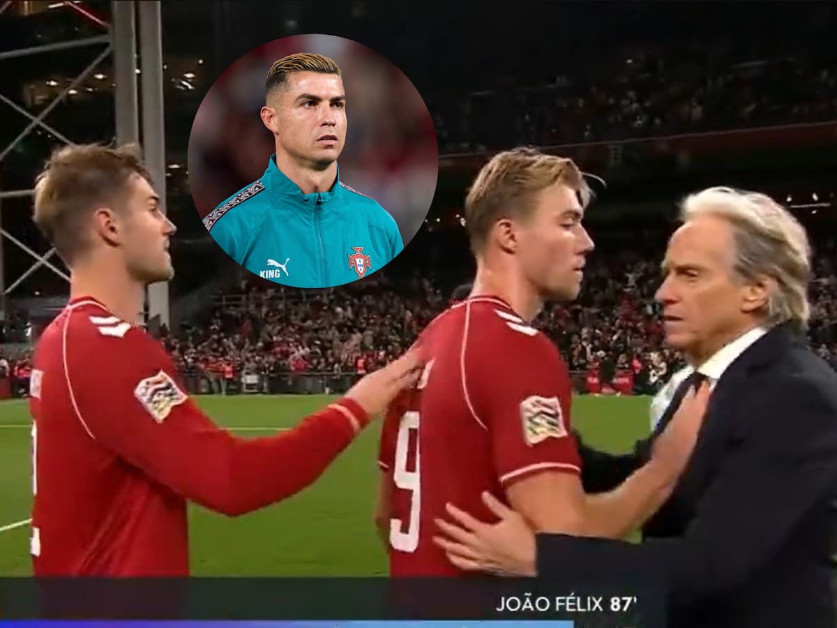Delantero danés “cobra venganza” por Cristiano Ronaldo: así reaccionó cuando el DT de Portugal lo fue a saludar