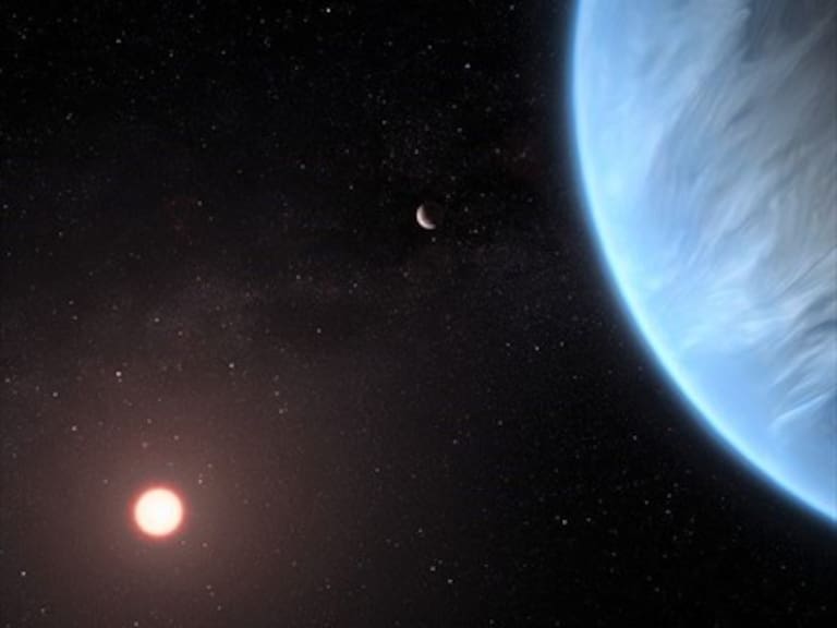 El telescopio espacial Hubble descubrió agua en la atmósfera de un planeta extrasolar habitable