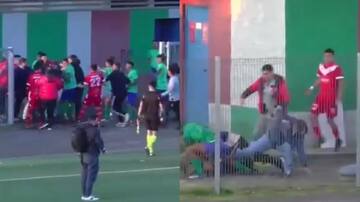 DT no podrá dirigir por casi un año: los durísimos castigos que dejó la batalla campal en partido de Tercera División