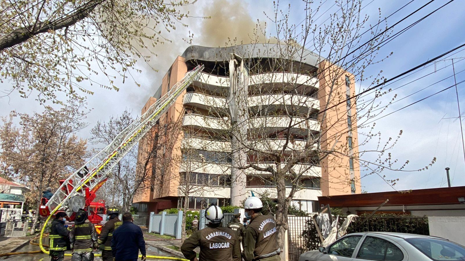 incendio en edificio en rancagua dejó un fallecido