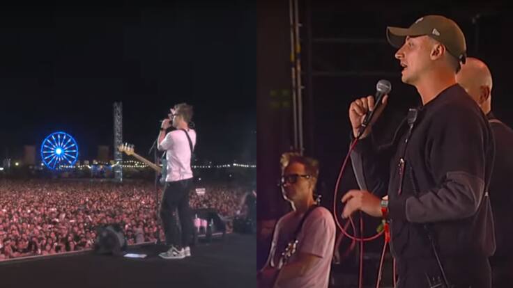 “Chup...”: el tenso momento que se vivió durante la presentación de Blink-182 en Lollapalooza Chile 2024 y que obligó a parar el show
