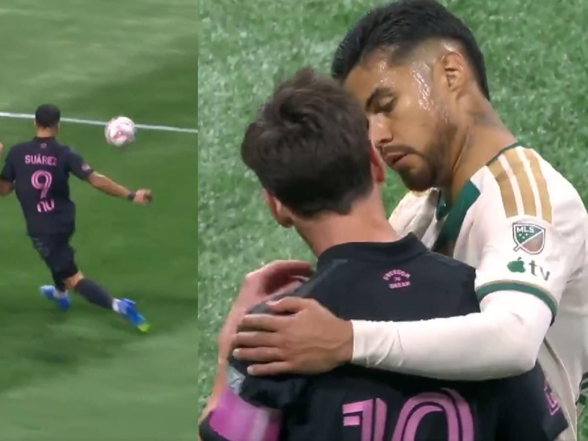 Paulo Díaz enfrentó a Messi y Luis Suárez en la MLS y protagonizó dos escenas que ya son virales