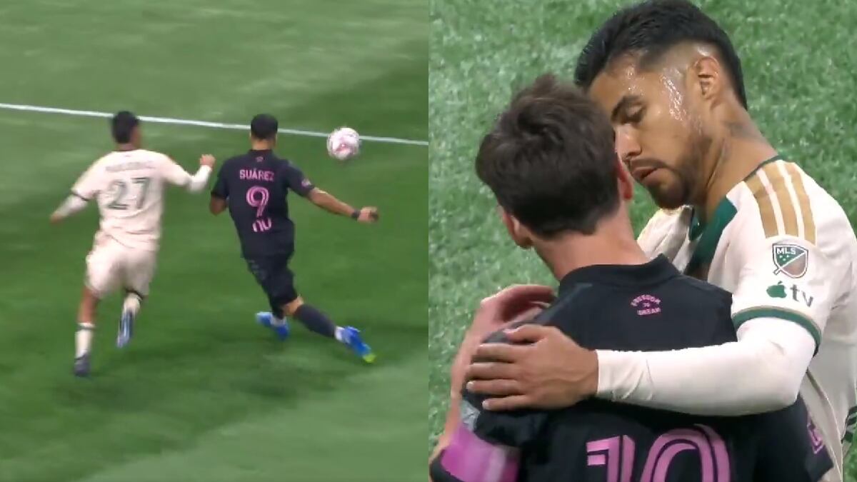 Paulo Díaz enfrentó a Messi y Luis Suárez en la MLS y protagonizó dos escenas que ya son virales