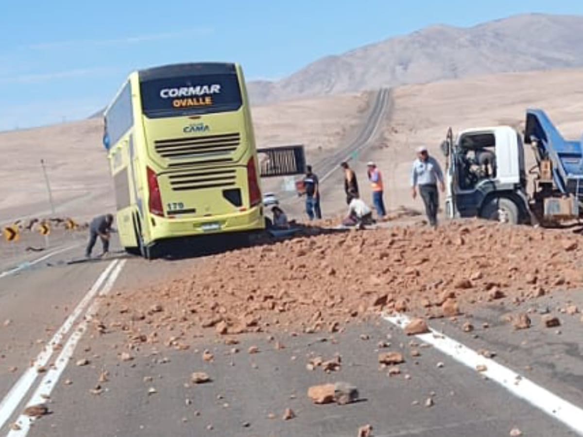 Tragedia en Tocopilla: conductor y auxiliar de bus mueren tras choque con camión en Ruta B-24