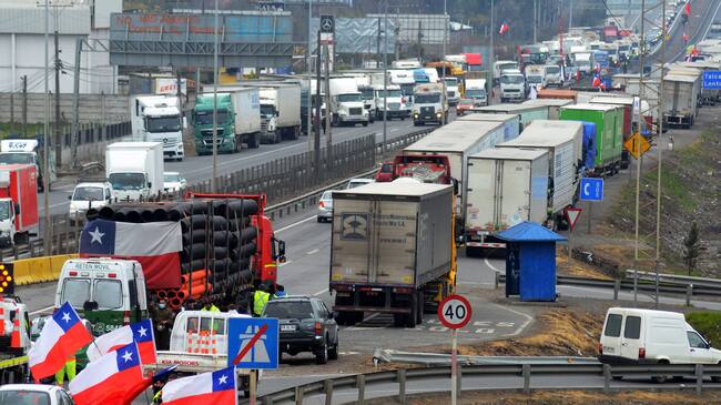 Camioneros en paro