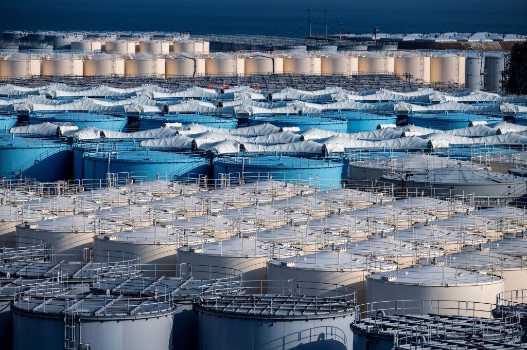 El acopio de agua contaminada de la central nuclear de Fukushima