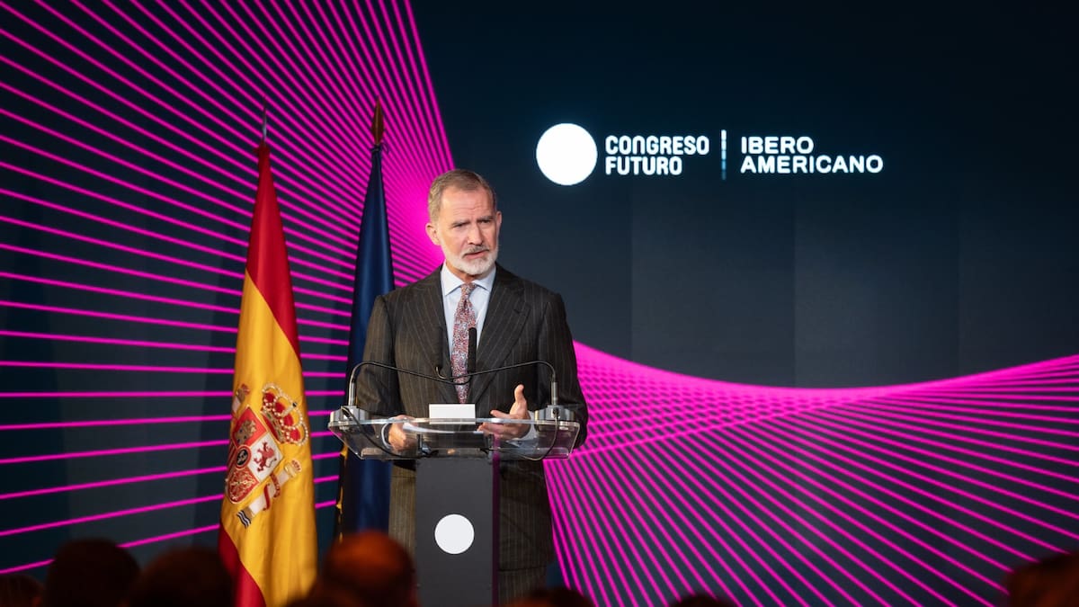 El Rey Felipe VI, de España, alaba el Congreso Futuro y su potencial proyección internacional