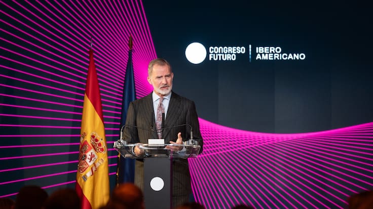 El Rey Felipe VI, de España, alaba el Congreso Futuro y su potencial proyección internacional