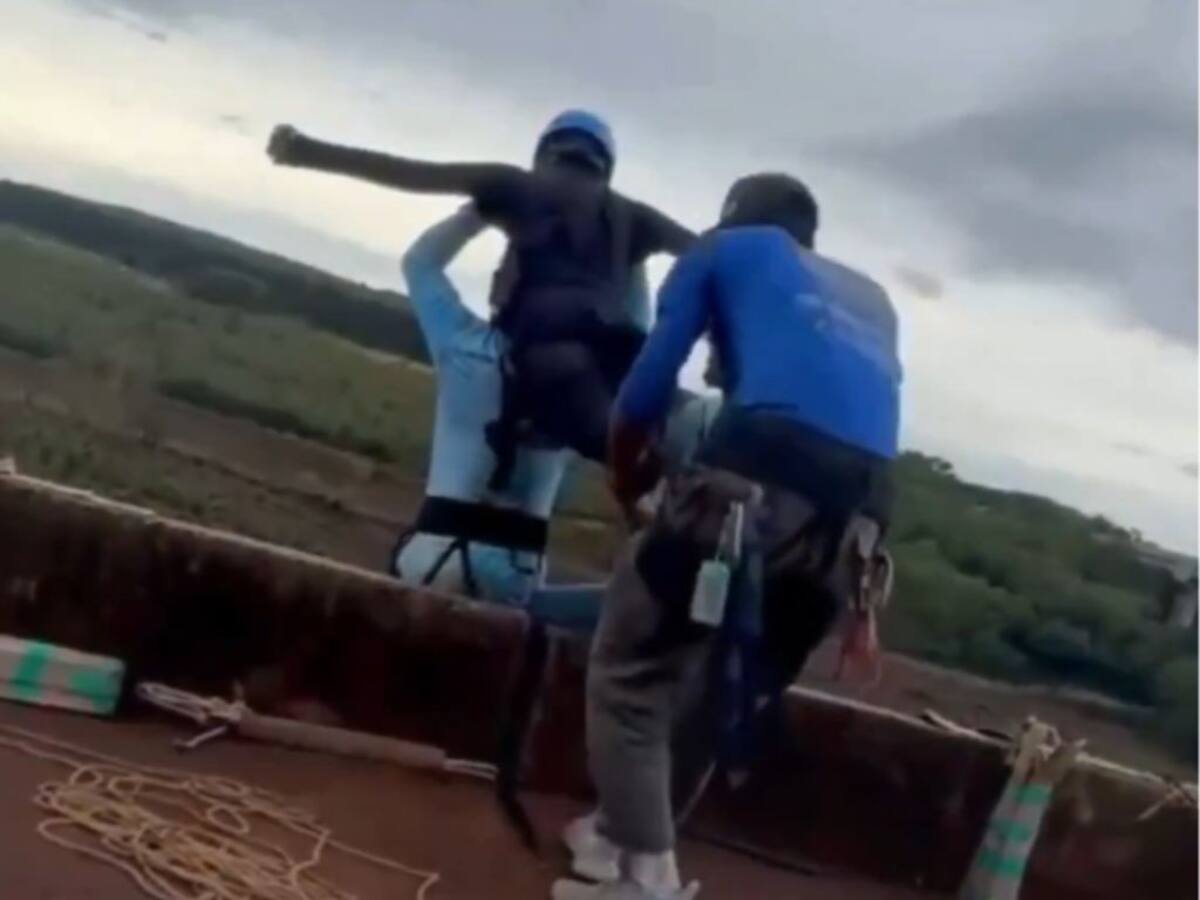 Impactantes imágenes: mujer cae al vacío en salto extremo tras presunto olvido de la cuerda de seguridad en Brasil