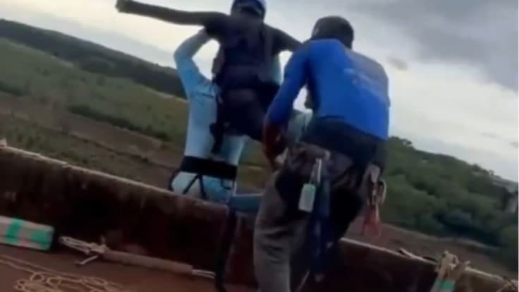 Impactantes imágenes: mujer cae al vacío en salto extremo tras presunto olvido de la cuerda de seguridad en Brasil