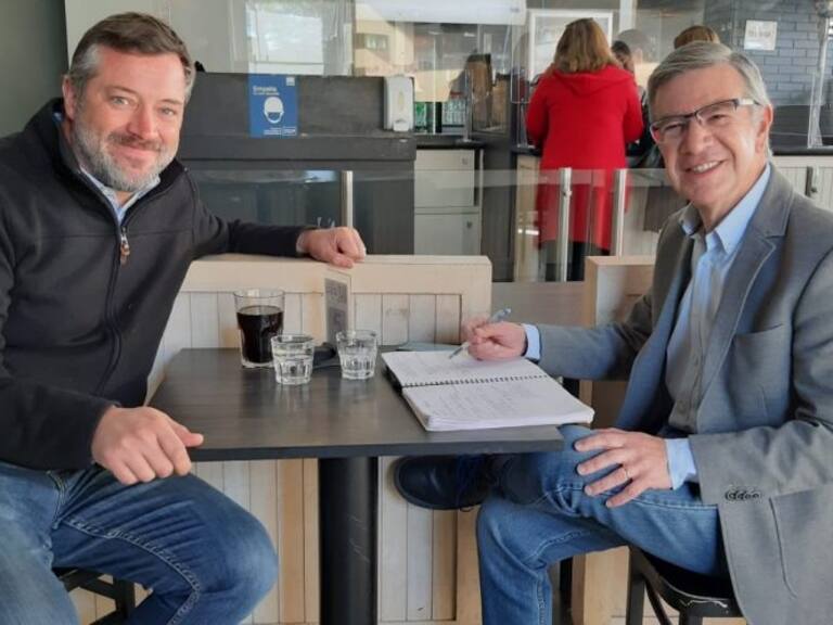 Sebastián Sichel se reunió con Joaquín Lavín: «Hablamos de cómo construir un proyecto de cambio y de reformas en libertad y en paz»