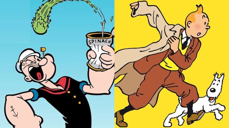 Popeye, Tintín y las novelas de Faulkner y Hemingway pasarán a ser de dominio público en 2025