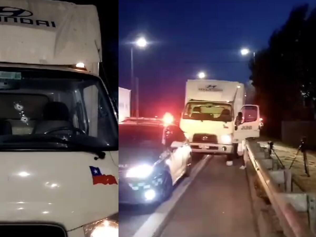 Condujo hasta bencinera para pedir ayuda: qué se sabe del camionero baleado durante intento de robo en Costanera Norte