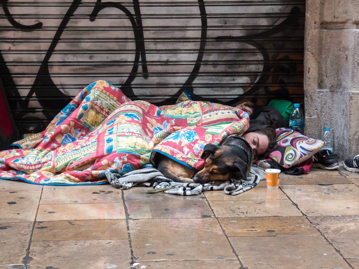 “Dio la vida por su mascota”: hombre en situación de calle muere de frío por no abandonar a su perro