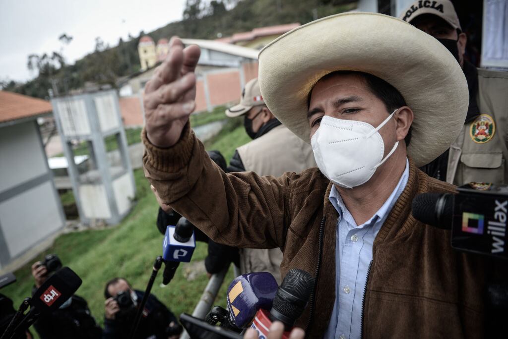 El sindicalista de izquierda Pedro Castillo