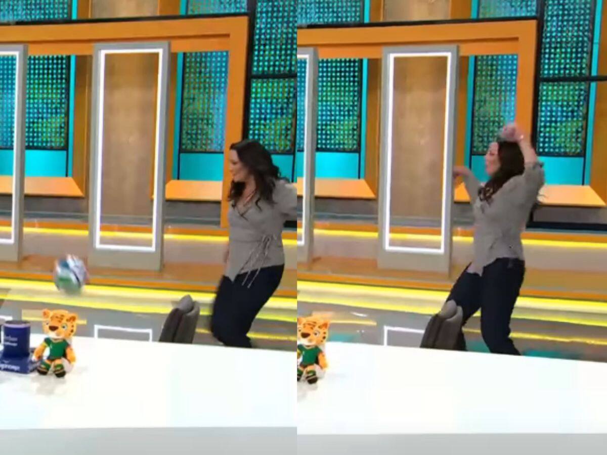 “Esta no te la hace la Tonka”: Andrea Arístegui protagonizó divertido chascarro futbolero en vivo