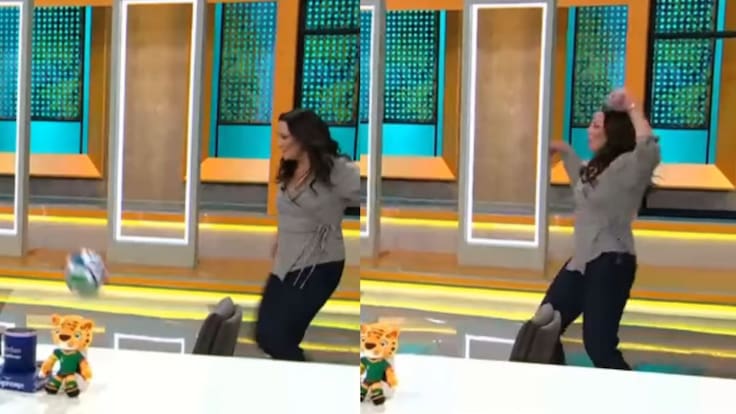 “Esta no te la hace la Tonka”: Andrea Arístegui protagonizó divertido chascarro futbolero en vivo