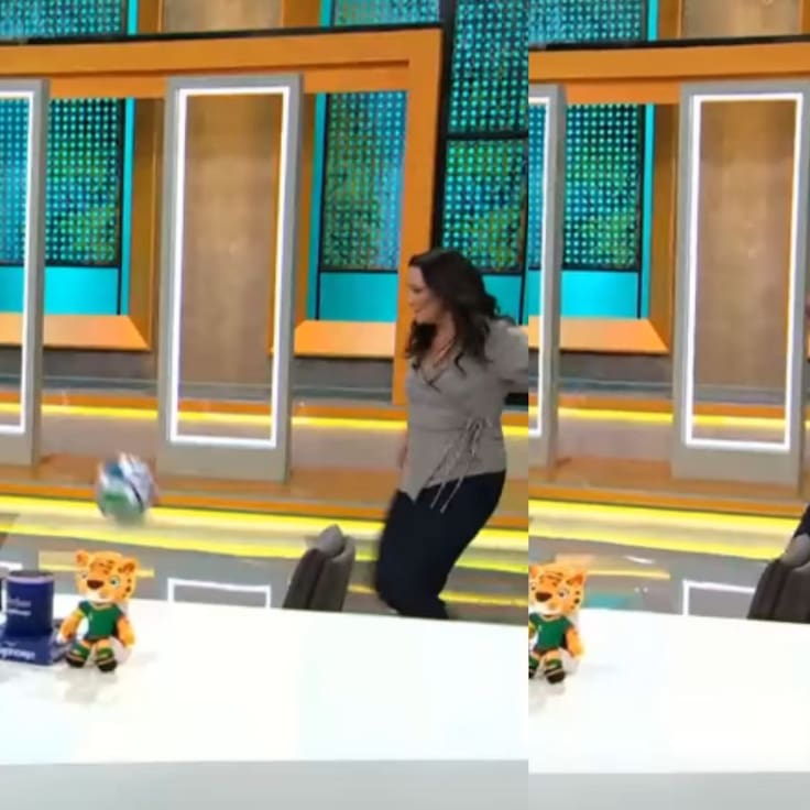 “Esta no te la hace la Tonka”: Andrea Arístegui protagonizó divertido chascarro futbolero en vivo