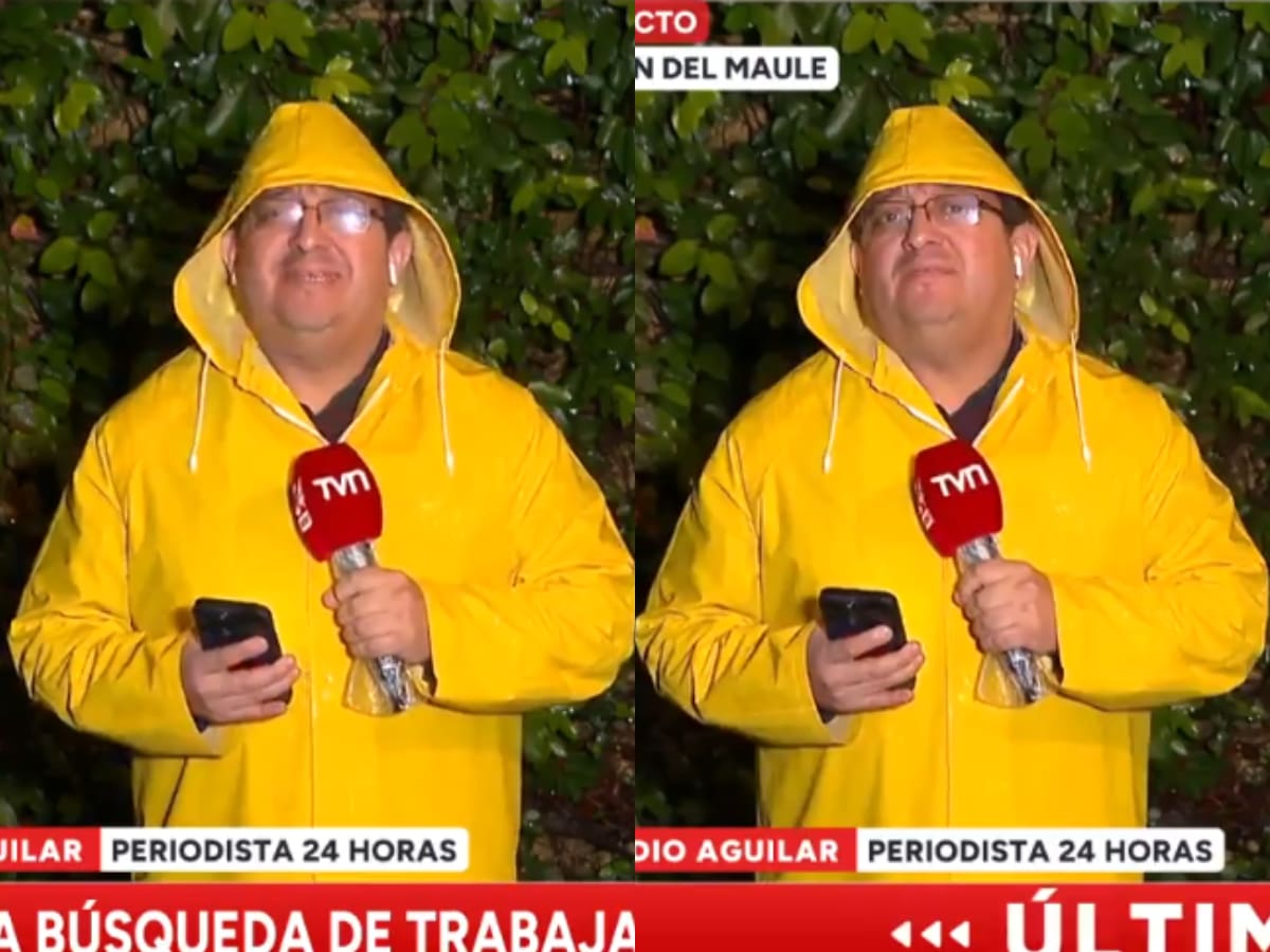 Periodista de TVN sufre feroz troleo en medio de las lluvias: televidentes hicieron peculiar comparación por su pinta