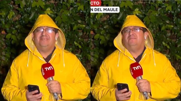 Periodista de TVN sufre feroz troleo en medio de las lluvias: televidentes hicieron peculiar comparación por su pinta