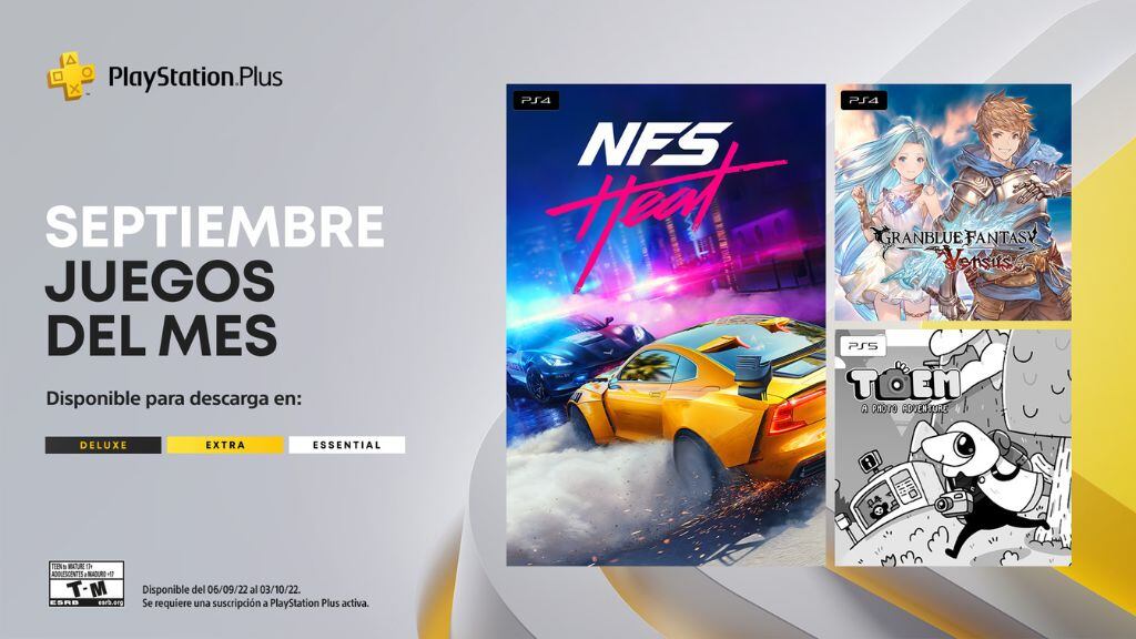 juegos PlayStation plus septiembre