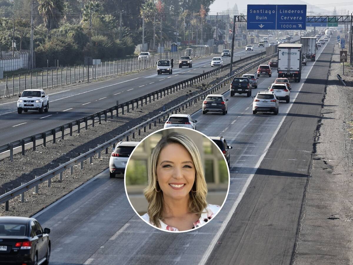 “Sentí una explosión”: lanzan piedra a meteoróloga de Chilevisión en plena autopista mientras iba al canal