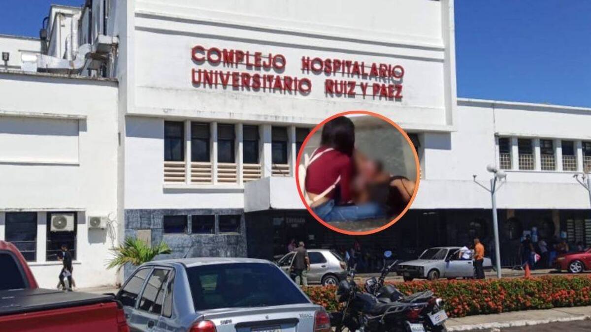 Captan a mujer dando a luz en plena escalera de hospital en Venezuela: acusan que personal médico no quiso atenderla