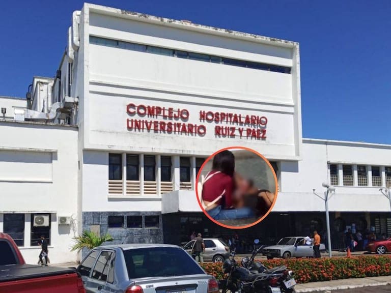 Captan a mujer dando a luz en plena escalera de hospital en Venezuela: acusan que personal médico no quiso atenderla